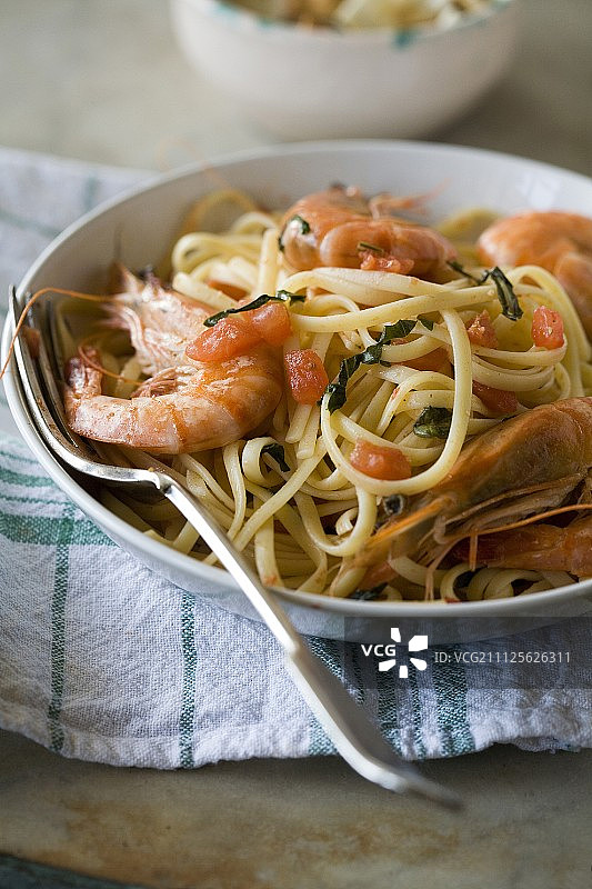 鲜虾扁面图片素材