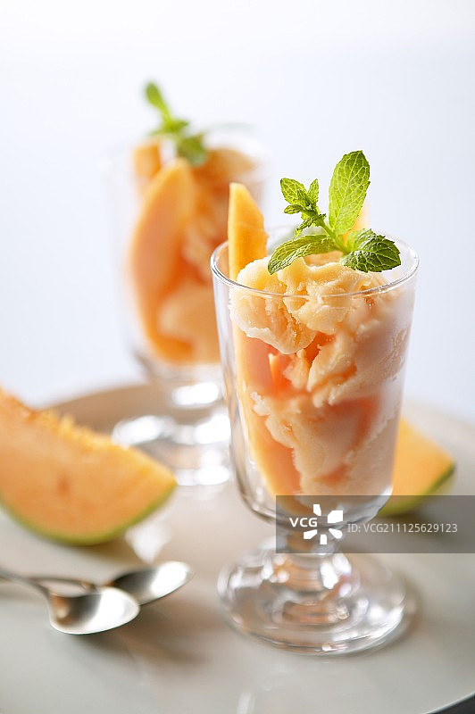 甜瓜冰糕图片素材