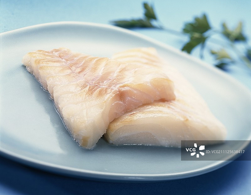 鲜鳕鱼片图片素材