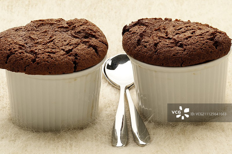 巧克力舒芙蕾图片素材