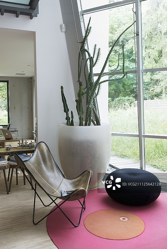 蝴蝶椅和脚凳图片素材