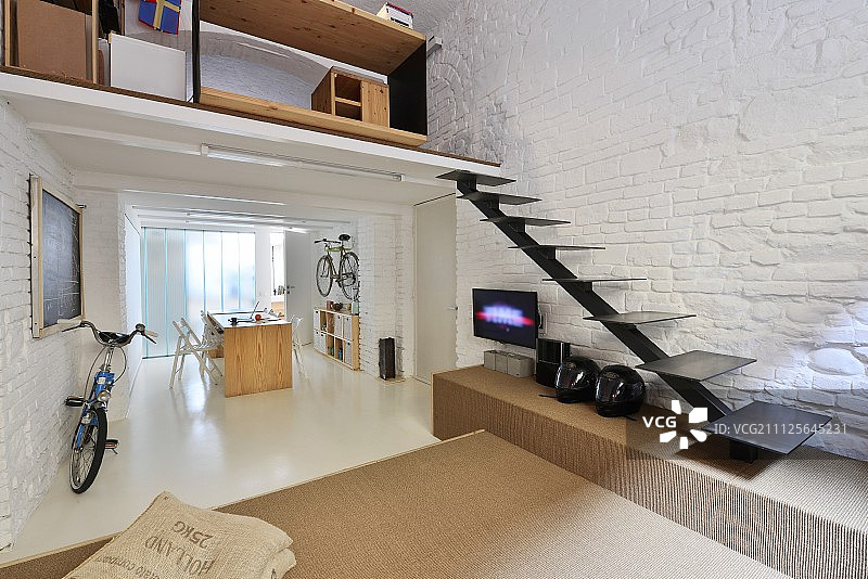 小型工业风复式公寓图片素材