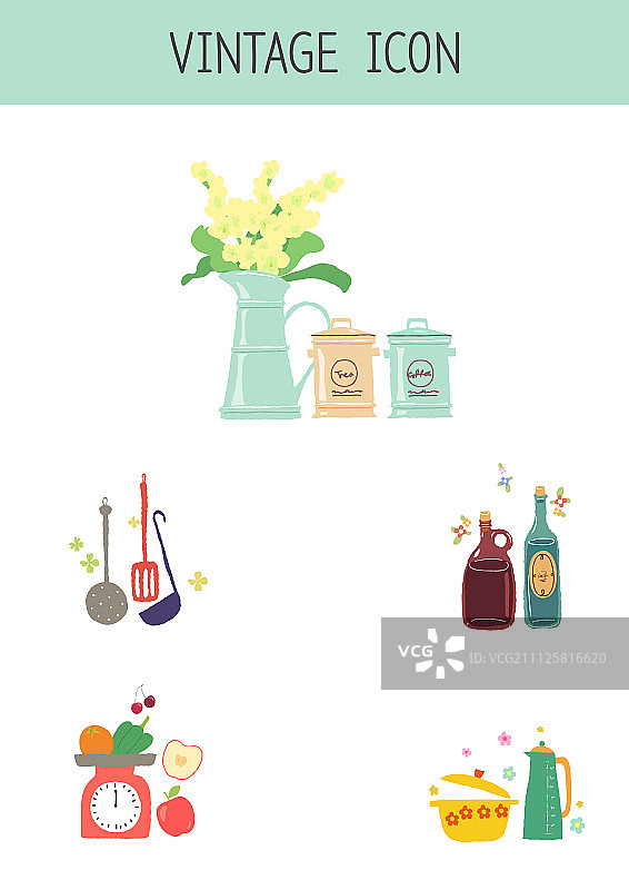 复古咖啡馆图标图片素材