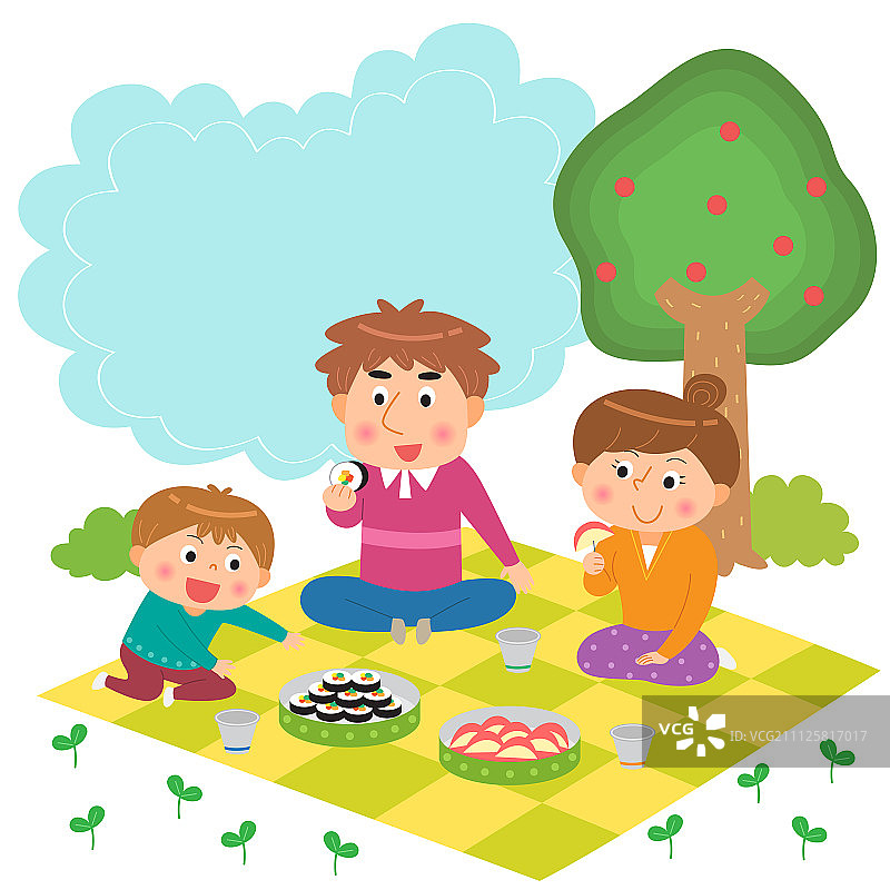 家庭插画图片素材