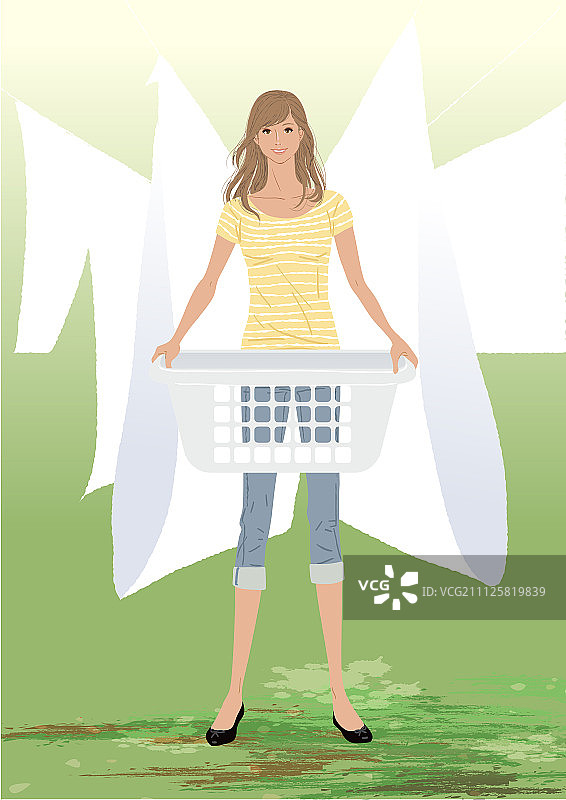 女人生活方式插画图片素材