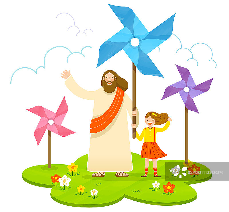 基督教插画图片素材