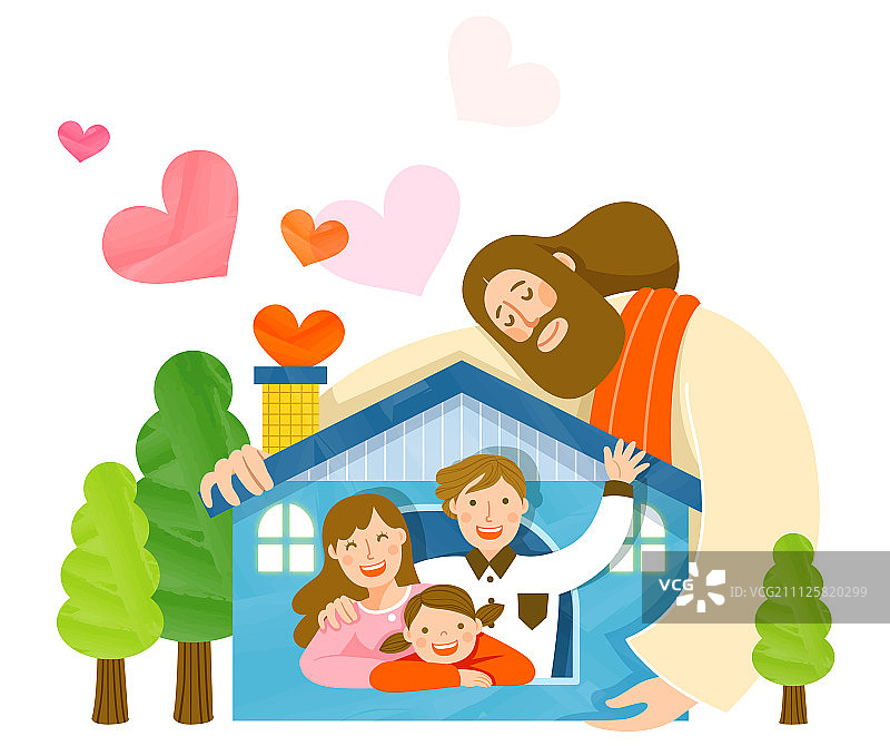 基督教插画图片素材