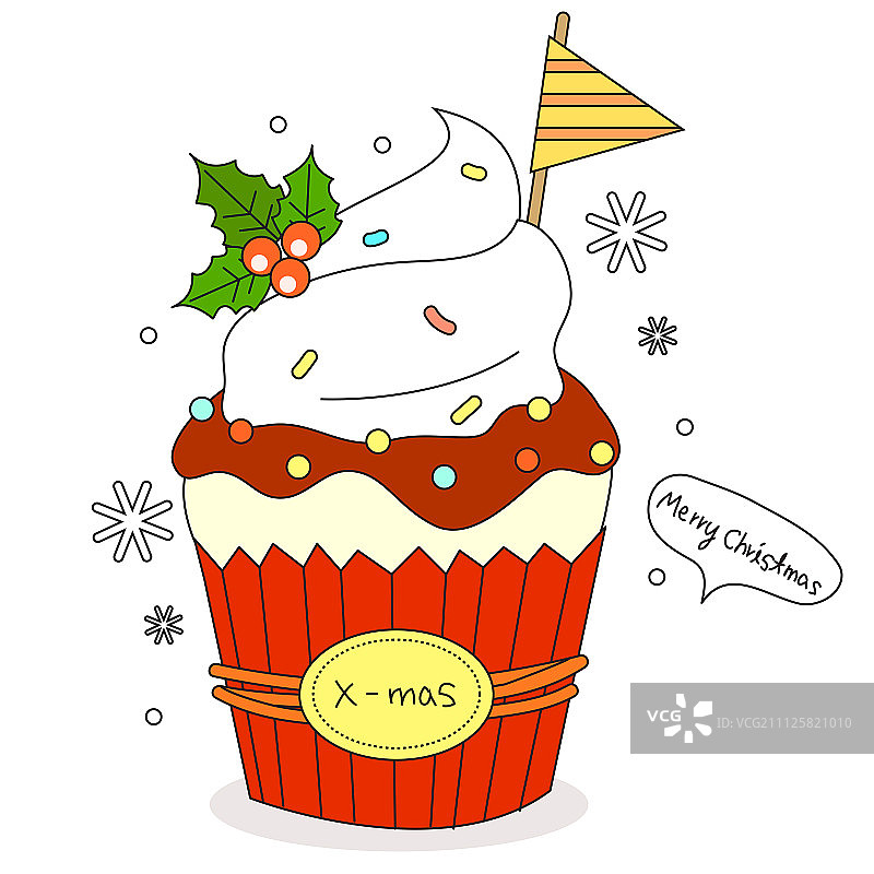 圣诞节剪贴画插图图片素材