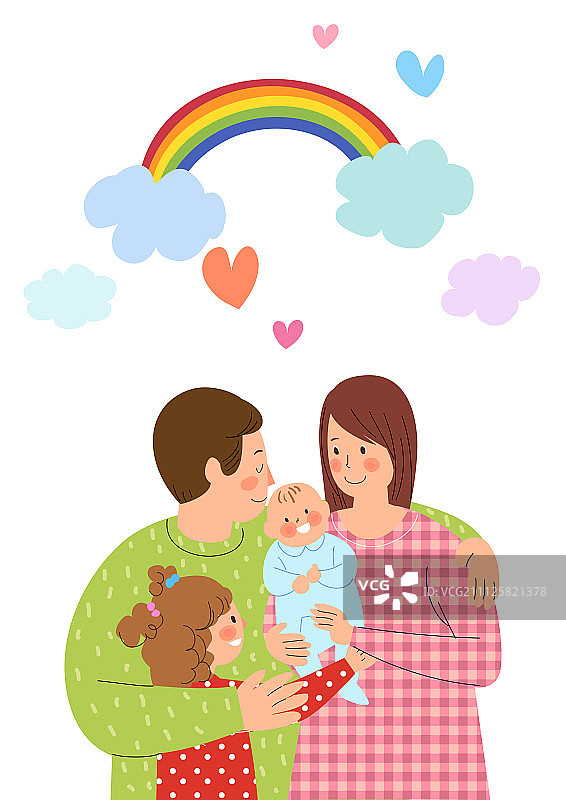 家庭插画图片素材