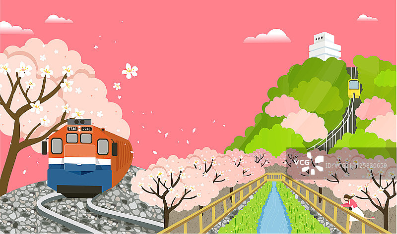 地标建筑插画图片素材