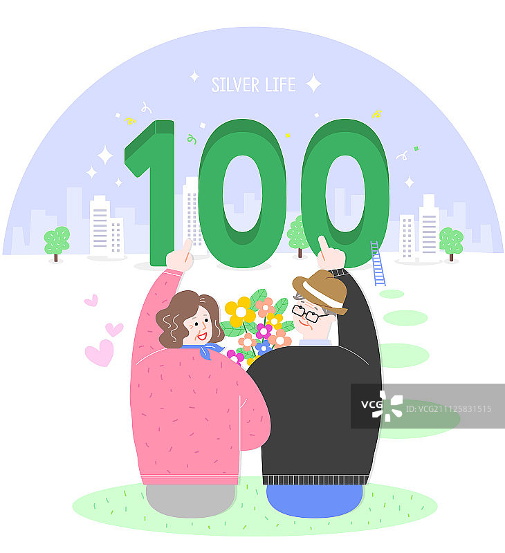 幸福的晚年生活图片素材