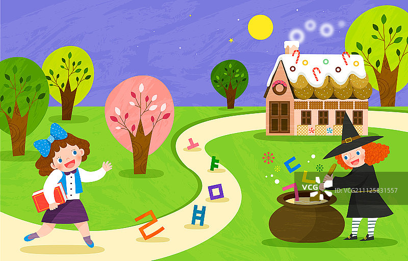 儿童故事插画图片素材