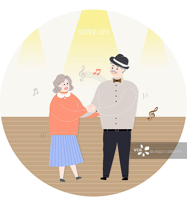 幸福的晚年生活图片素材