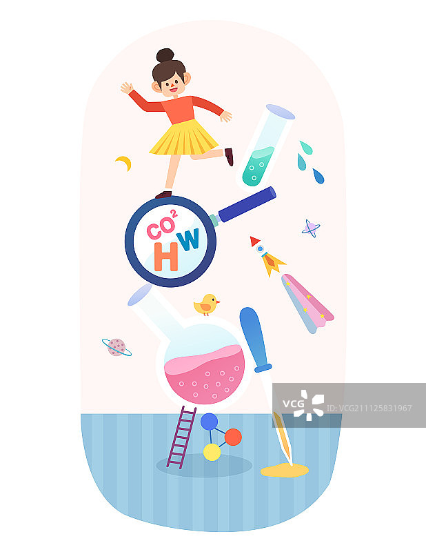 动物角色与儿童教育图片素材