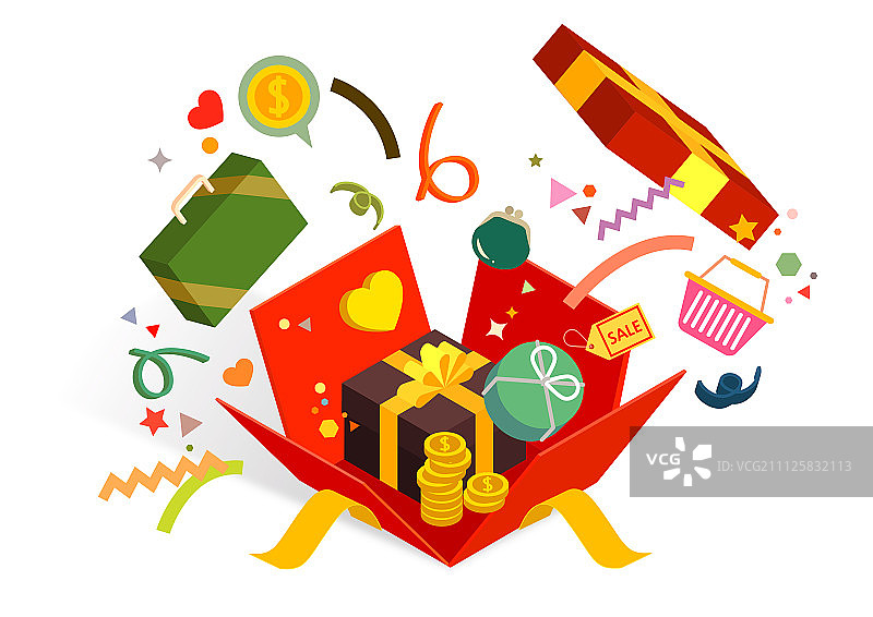 购物活动插画图片素材