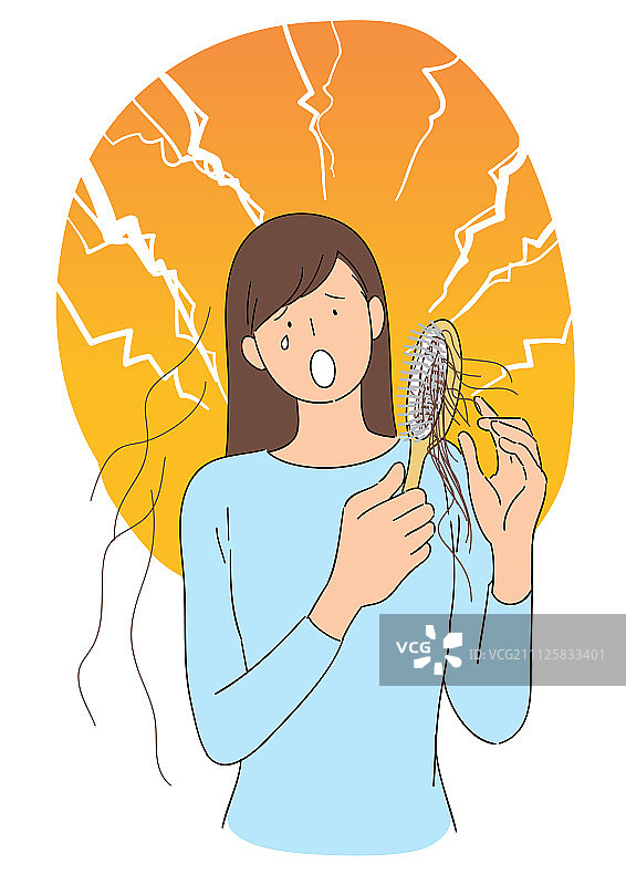 脱发图示图片素材