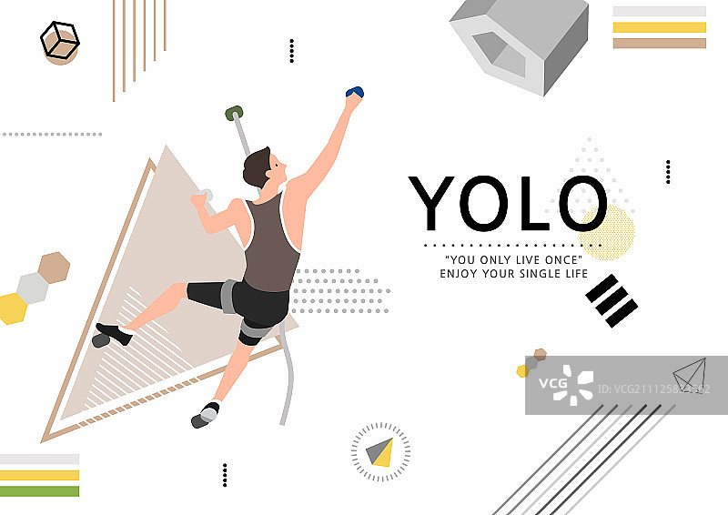 YOLO插画图片素材