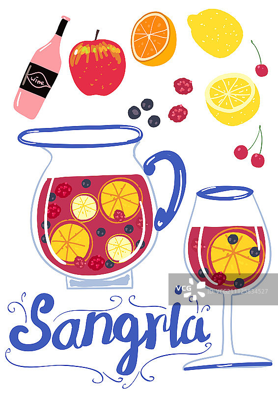 夏季甜点插画图片素材