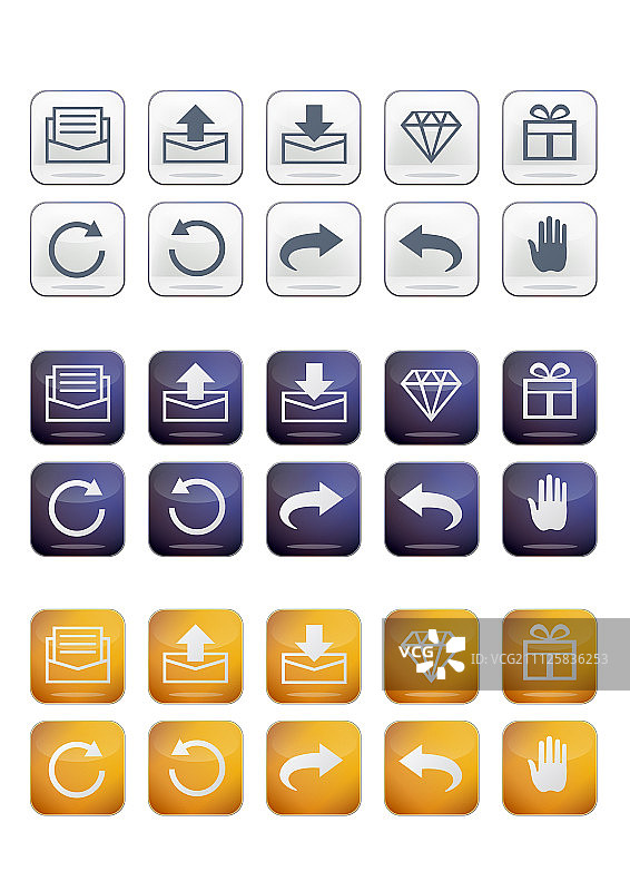 按钮象形图图片素材