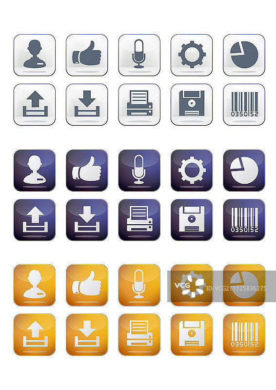 按钮象形图图片素材