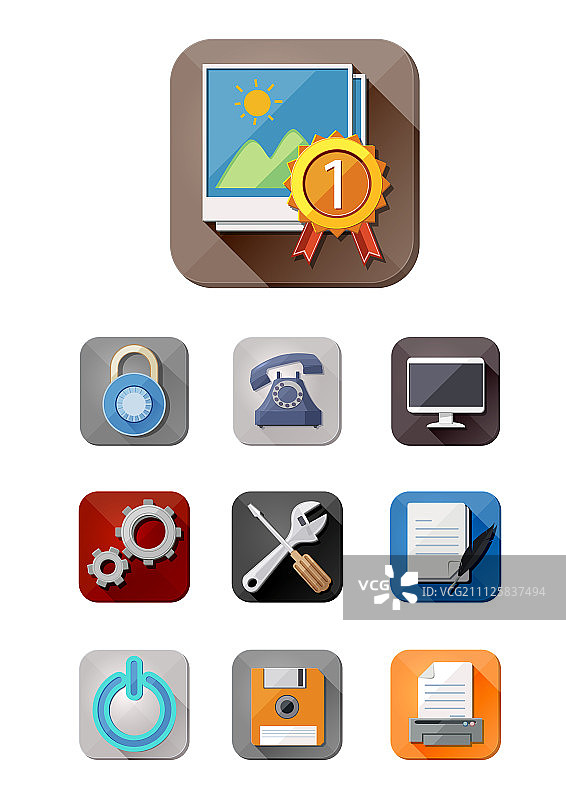 手机按钮图标图片素材