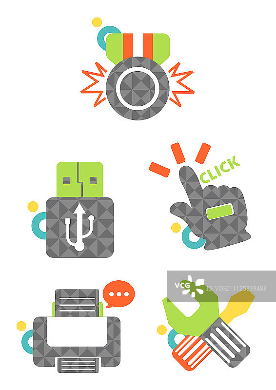 移动设备图案图标图片素材