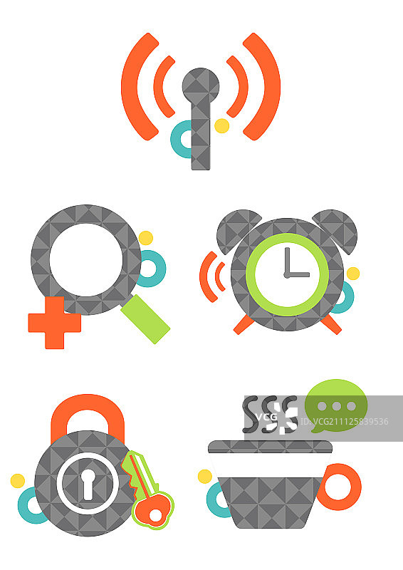 移动设备图案图标图片素材