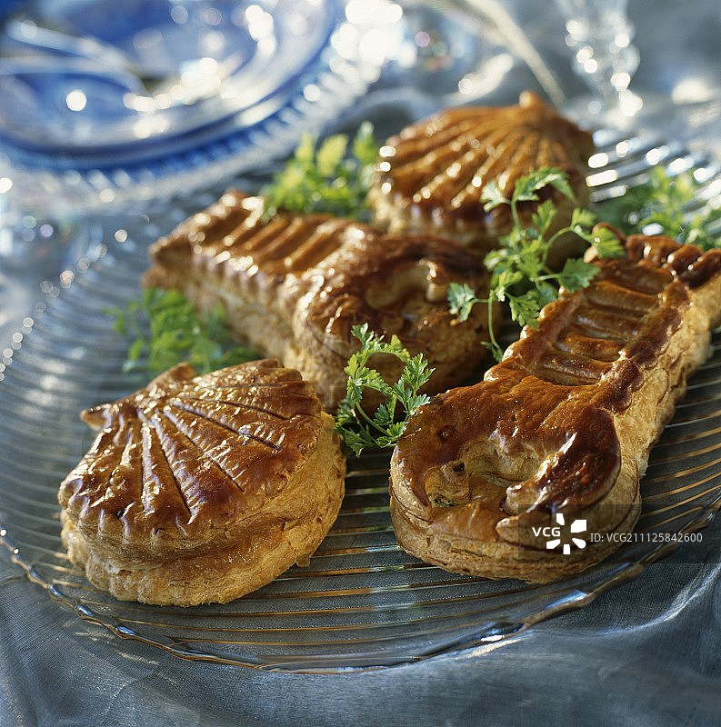 各种酥皮海鲜馅饼图片素材