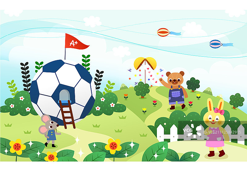 教育主题动物背景图片素材