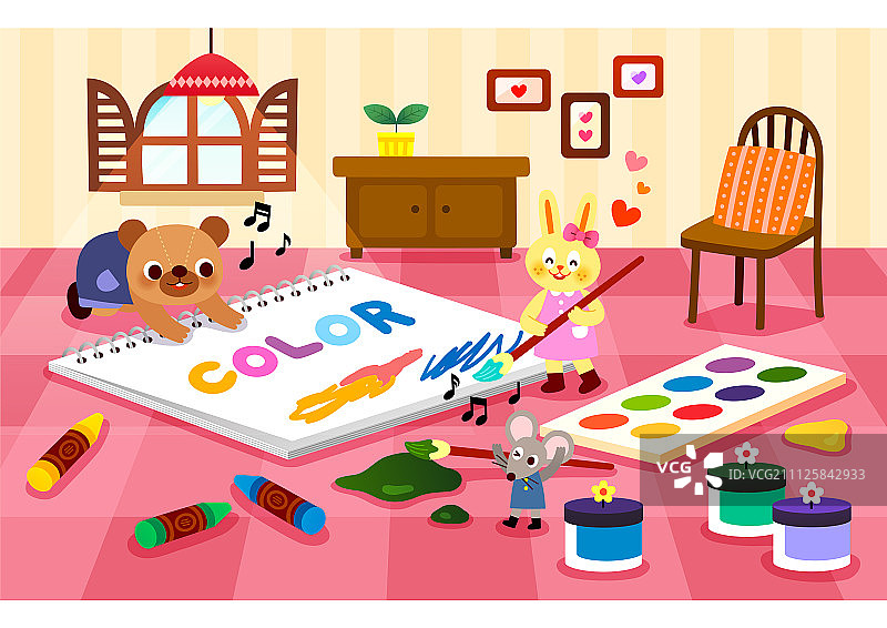 教育主题动物背景图片素材