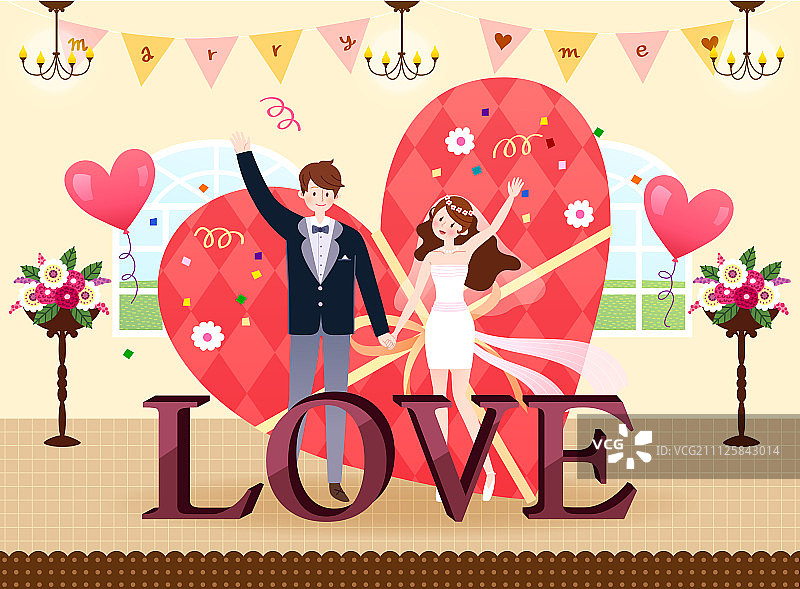 结婚的那一天图片素材