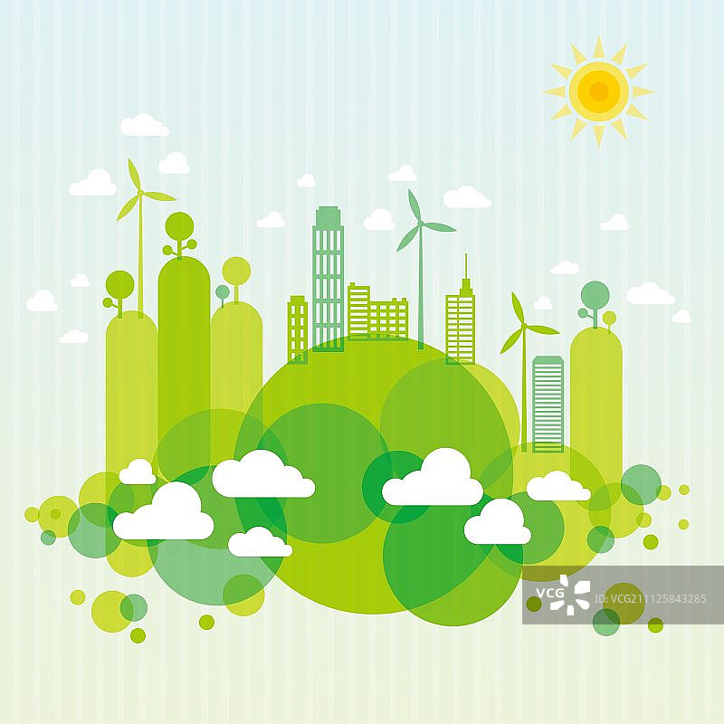 绿色城市图片素材