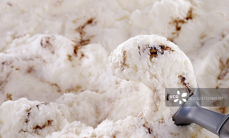 形成一勺意式冰淇淋图片素材