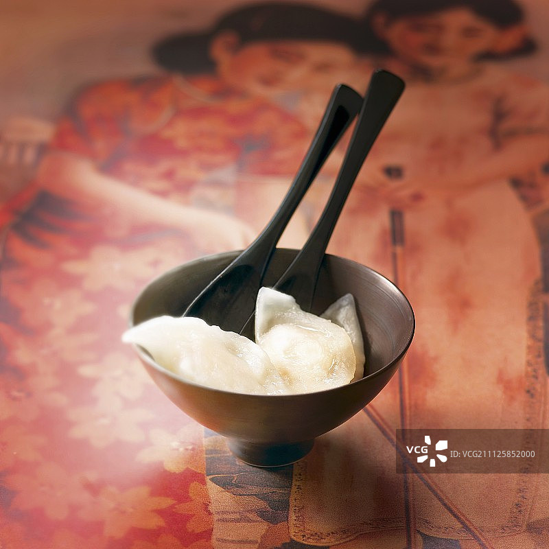 清蒸中华饺子图片素材