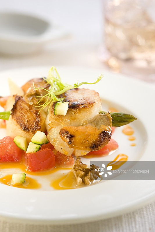 扇贝番茄迷你串图片素材