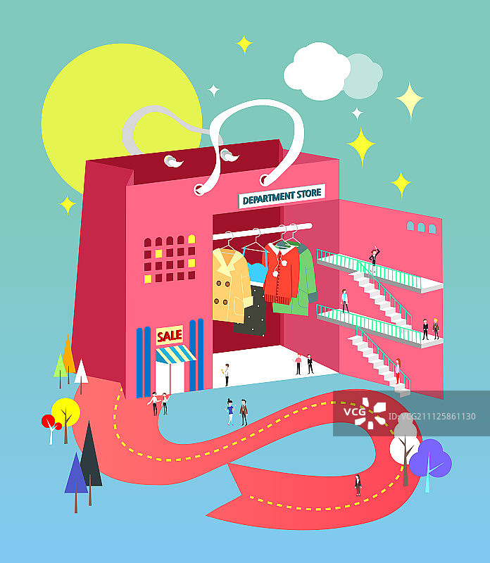 横截面图示图片素材