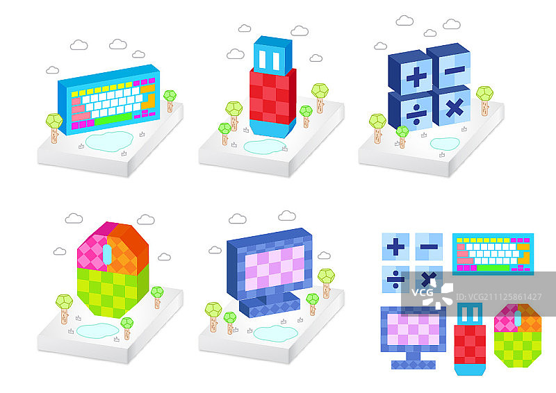 方块图标图片素材