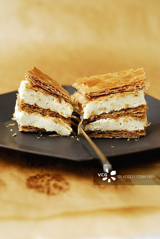 香草千层酥图片素材