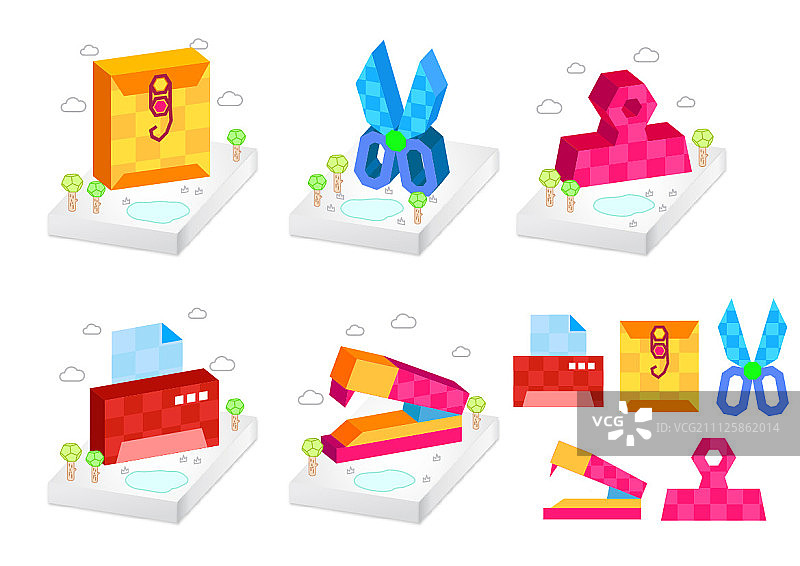 方块图标图片素材