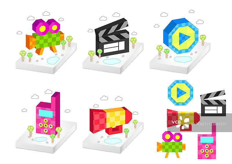 方块图标图片素材