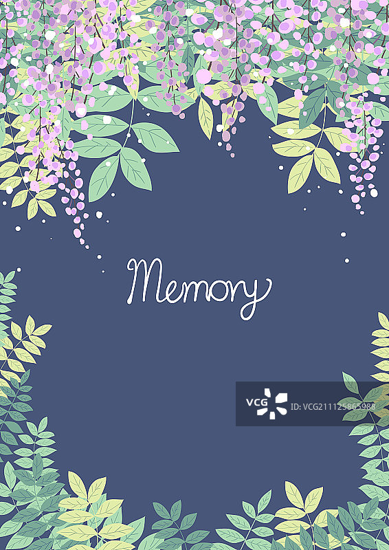 花卉框架插画图片素材