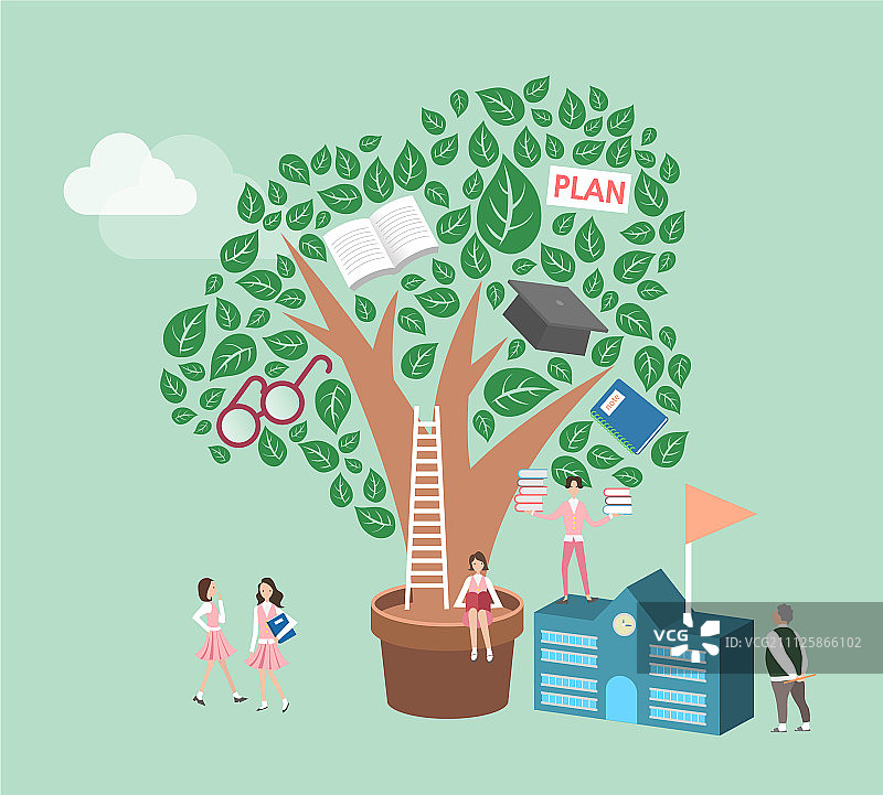 教育插画图片素材