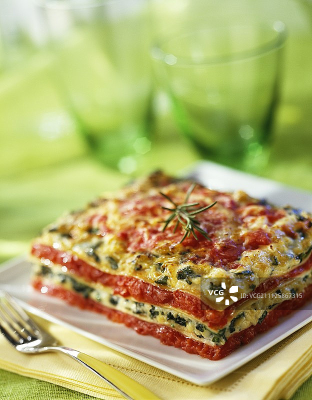 夏季蔬菜千层面图片素材