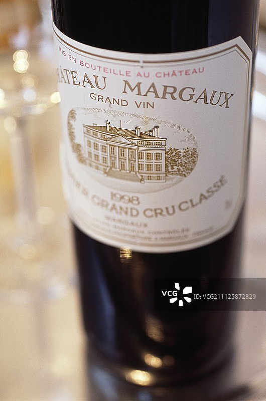 Chateau Margaux葡萄酒瓶图片素材