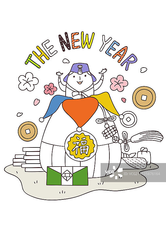 线条艺术插画图片素材