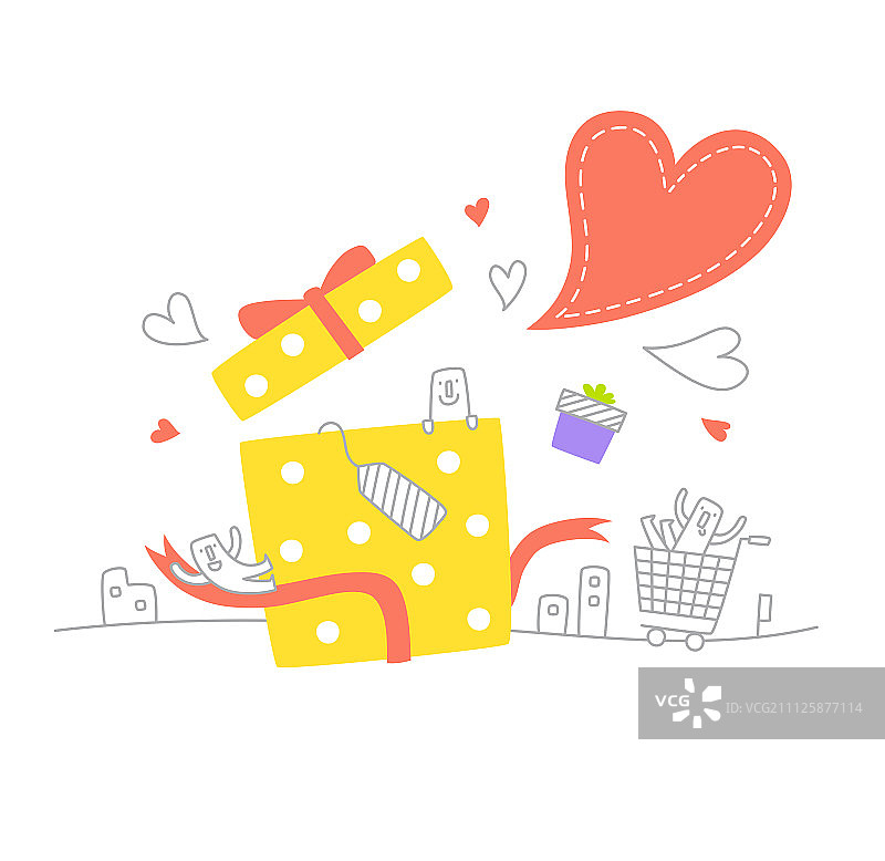 生活插画图片素材