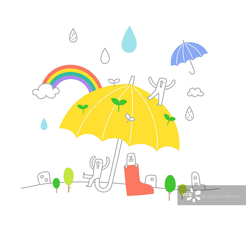 生活插画图片素材