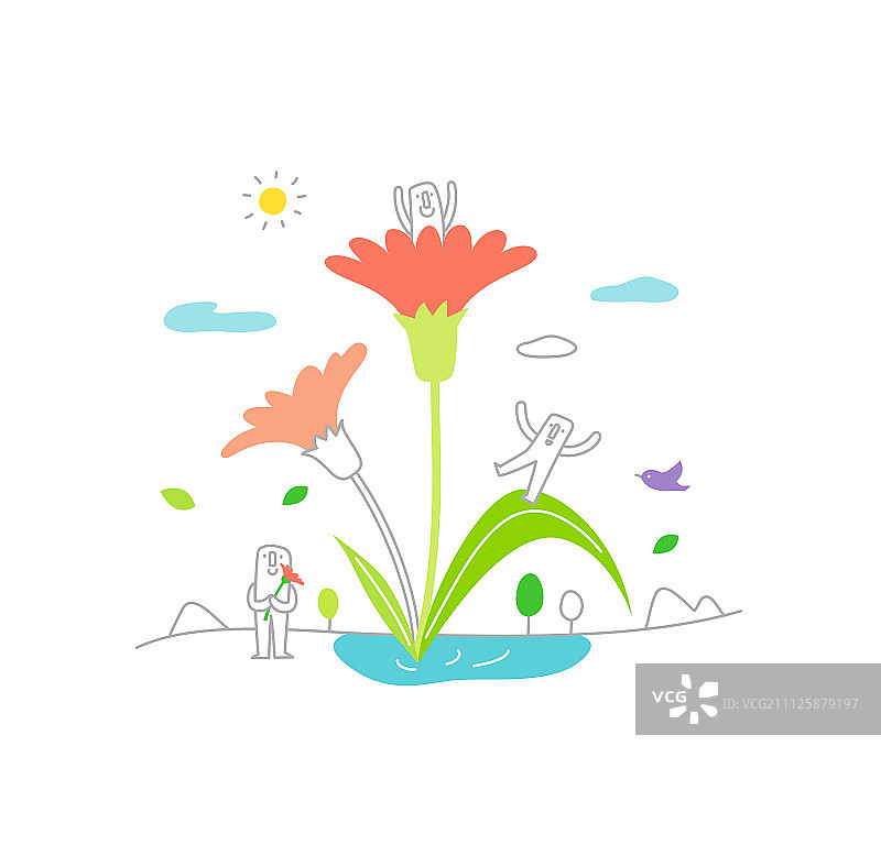 生活插画图片素材