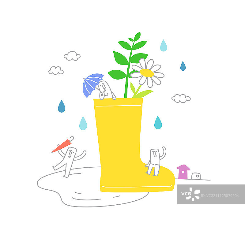 生活插画图片素材