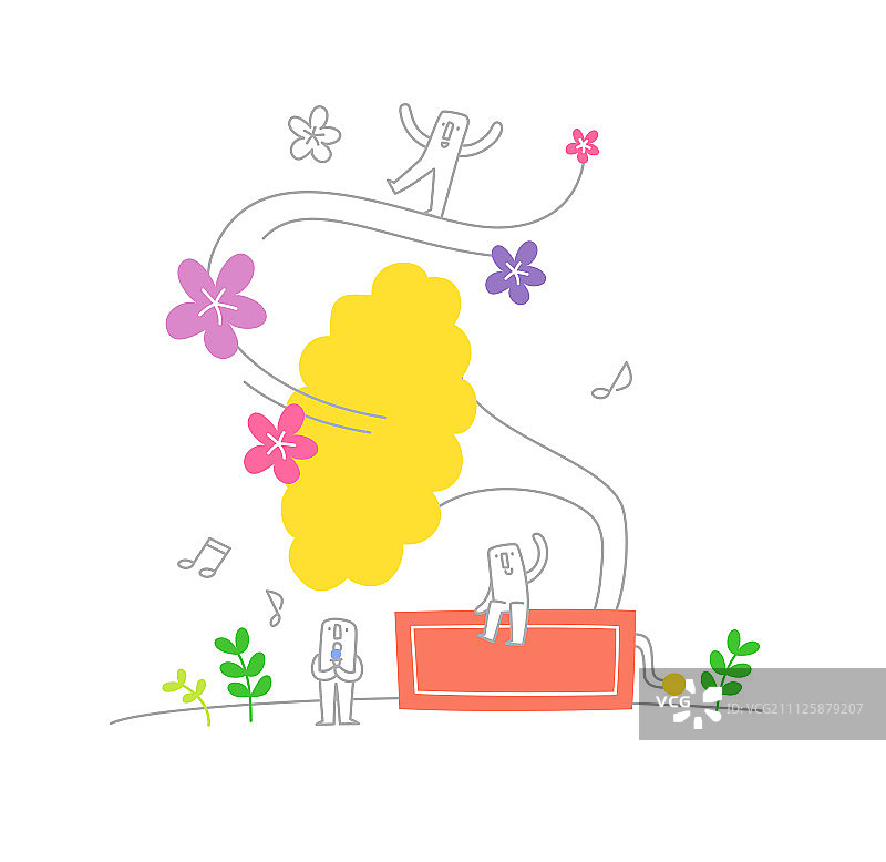 生活插画图片素材